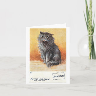 Andra priset vid Cat Show by Louis Wain Kort