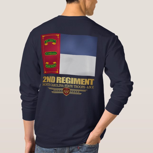 Andra regementet, North Carolina State Troops Tee (Baksida)