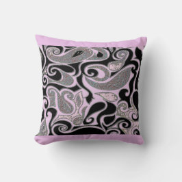 Ändra rektangeln Färg Wacky Retro Swirl Kudde