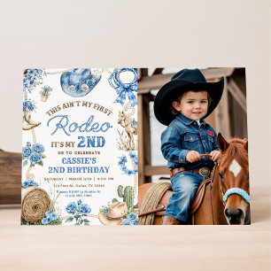 Andra Rodeo Cowboy Wild West Födelsedagsfest Inbjudningar