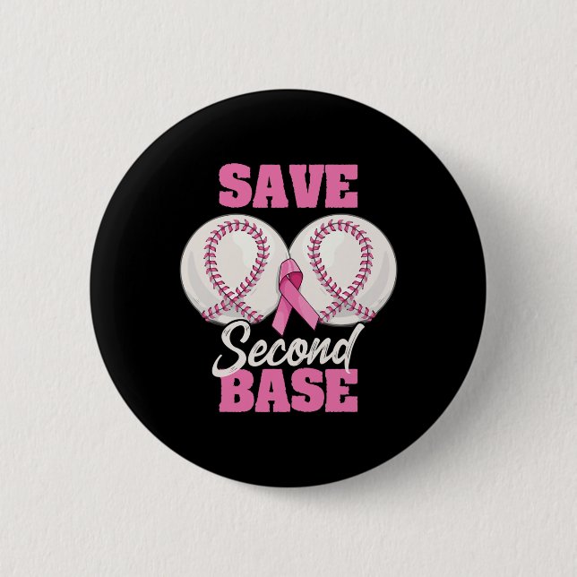 Andra Roligten Baskeball Breast Cancer Awarene Knapp (Framsida)