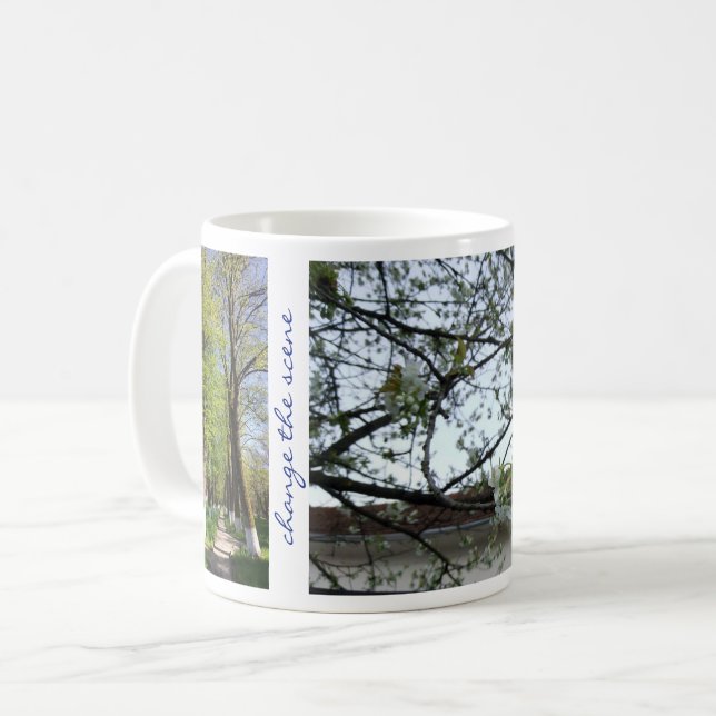 Ändra scenens inspirationsoffert Träd-blommor Kaffemugg (Framsida vänster)