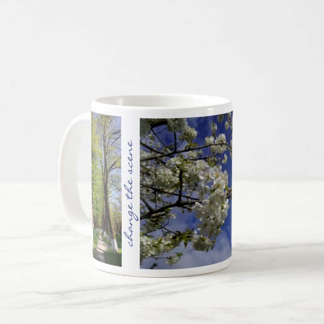 Ändra scenens inspirationsoffert Träd-blommor Kaffemugg (Framsida vänster)
