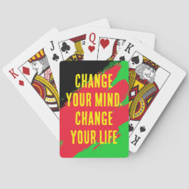 Ändra sinnet, ändra ditt liv (RD/GRN/BLK) Casinokort