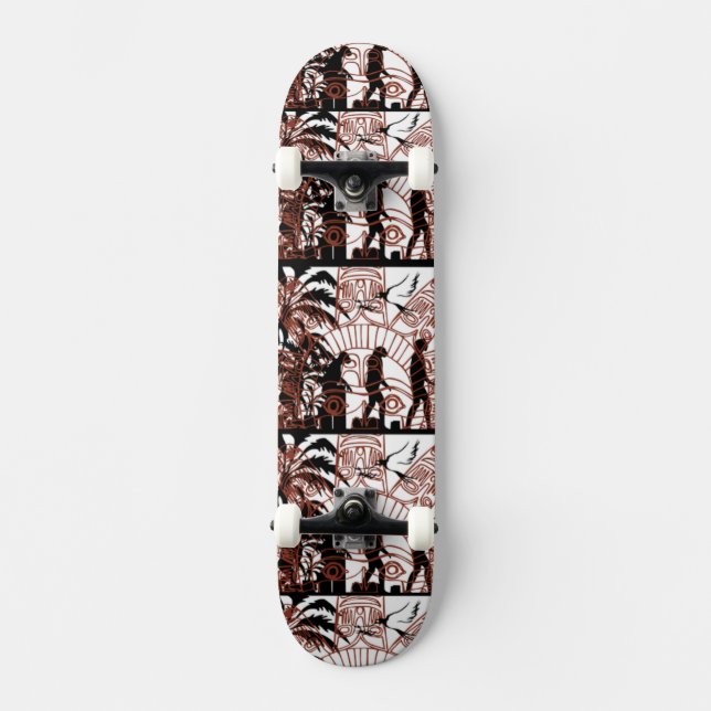 Andra skifthöljet mini skateboard bräda 18,5 cm (Framsida)