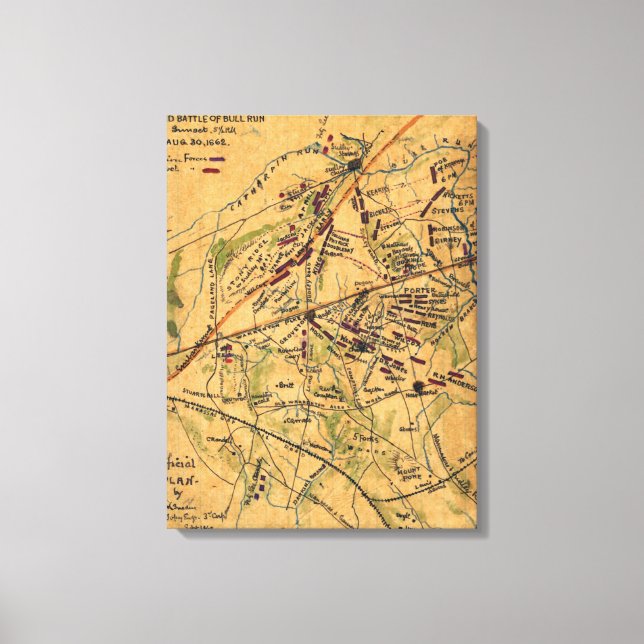 Andra slaget vid Bull Springa 3 Canvastryck (Framsida)