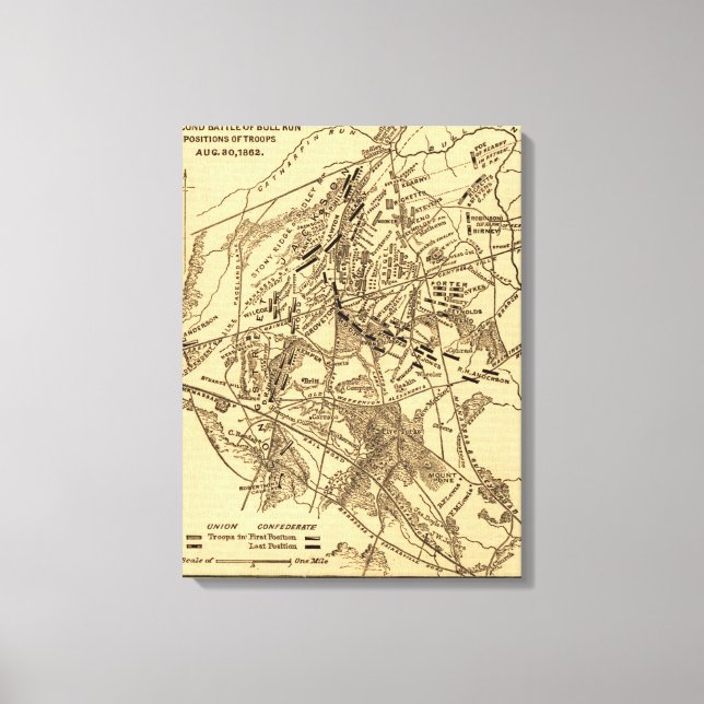 Andra slaget vid Bull Springa 5 Canvastryck (Framsida)
