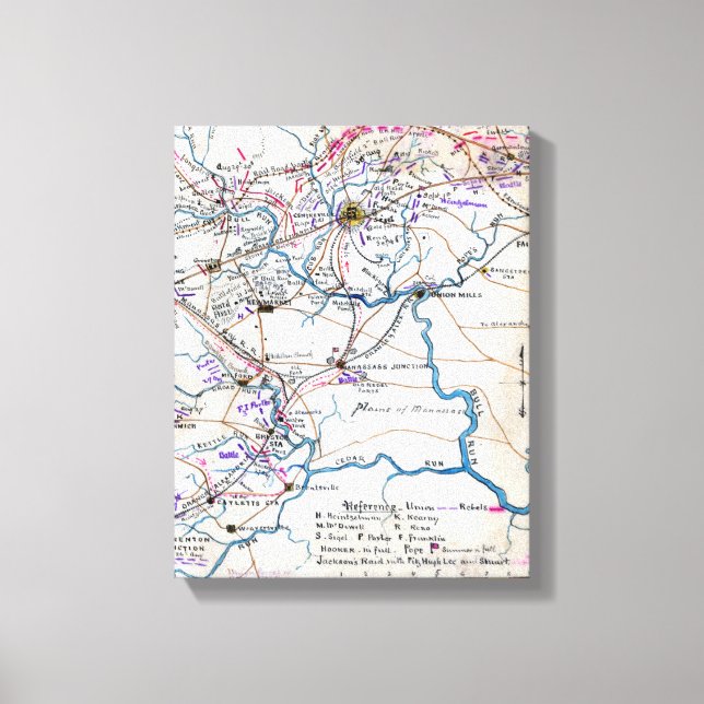 Andra slaget vid Bull Springa 6 Canvastryck (Framsida)