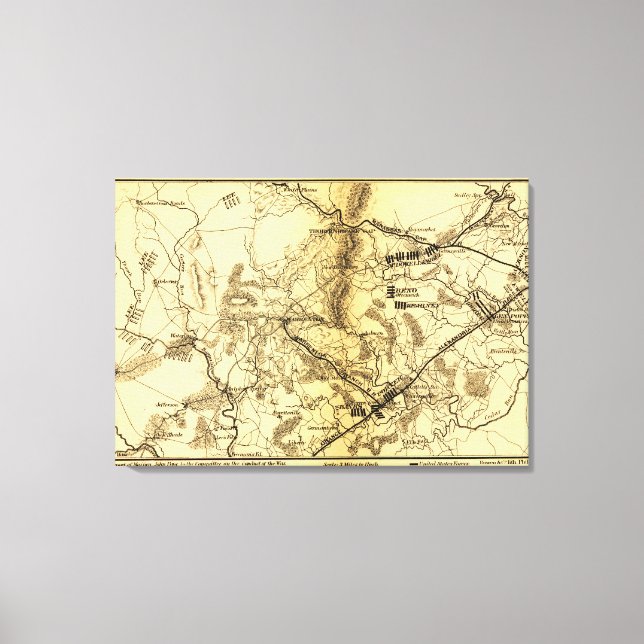 Andra slaget vid Bull Springa 7 Canvastryck (Framsida)