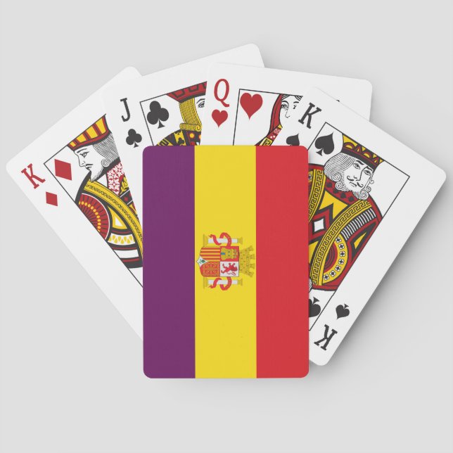 Andra spanska republiken Flagga Casinokort (Baksidan)