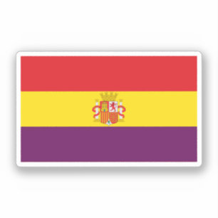 Andra spanska republiken Flagga Klistermärken