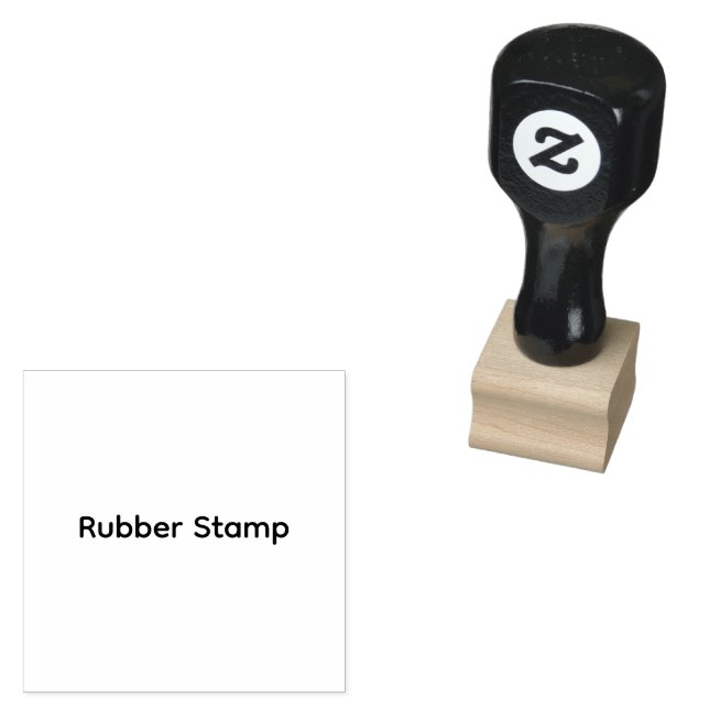 Ändra storlek 1" x 1" Mini träkonst gummistämpel Stämpel (Stämplad)
