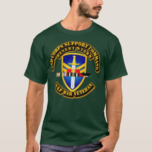 Andra supportkommando för kår med DS SVC Rosett ba T Shirt