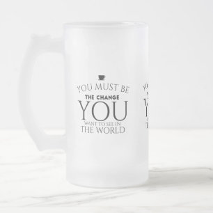 Ändra svart frostat ölglas