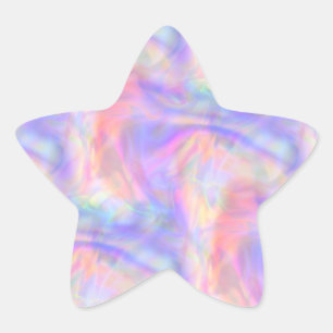 Andra synen - holopastel: stjärnformat klistermärke