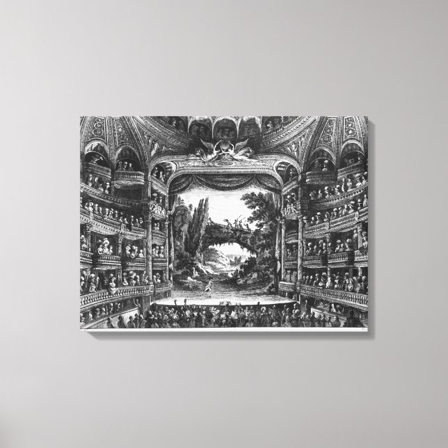 Andra synen på teatern de la Republicque Canvastryck (Framsida)