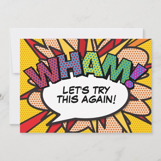 Ändra Tecknaden Ny plan för modern Roligt Inbjudningar (Framsida)