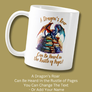 Ändra text - En Dragons rullstolsdiagram på sidan Kaffemugg