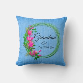 Ändra text Grandma Est Grandchild Kudde