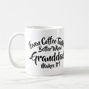Ändra text jämn kaffetod bättre - farfar kaffemugg