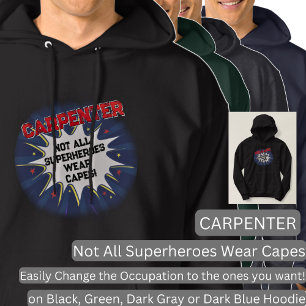 Ändra text, KARPENTER - Inte alla superhjältar Hoodie