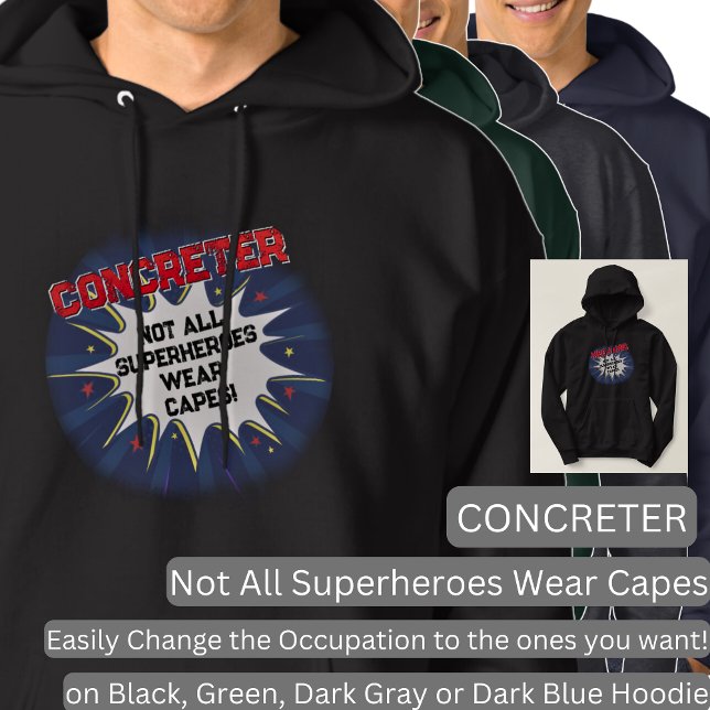 Ändra text, KORREKT, inte alla superhjältar Hoodie (Skapare uppladdad)
