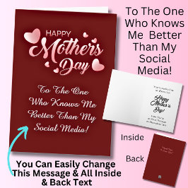 Ändra text, som känner mig bättre än Social Media Kort