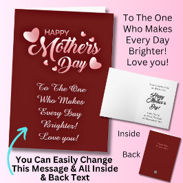 Ändra text till en som gör varje dag ljusare kort