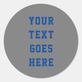 ändra texten här personlig text runt klistermärke