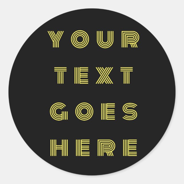 ändra texten här personligt runt klistermärke (Framsida)