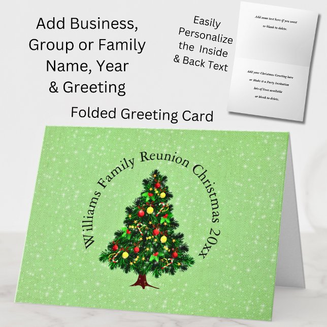 Ändra textmatchning mellan Namn och Julgran Hälsni Kort (Skapare uppladdad)