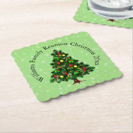 Ändra textmatchning mellan Namn och Julgran Underlägg Papper