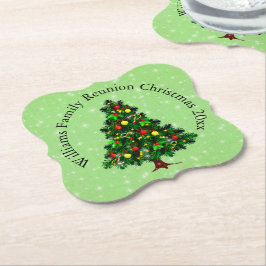 Ändra textmatchning mellan Namn och Julgran Underlägg Papper