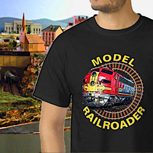 Ändra textmodell för rälsroader Red Gult Diesel Th T Shirt