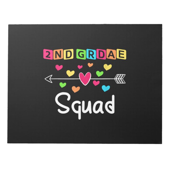 Andra Tröja för lärare-skolteamet i klass andra Kl Anteckningsblock (Framsida)