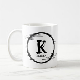 Ändra ursprungligt tillsatt Namn förvrängd cirkel Kaffemugg
