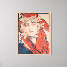 Andra utställningen om föreningen för polska konst canvastryck