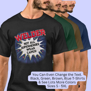 Ändra valfri text - VÄLDRARE - Inte alla superhjäl T Shirt