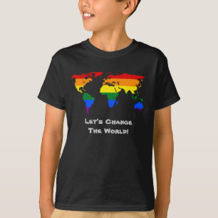 Ändra världen över gay pride T-Shirt