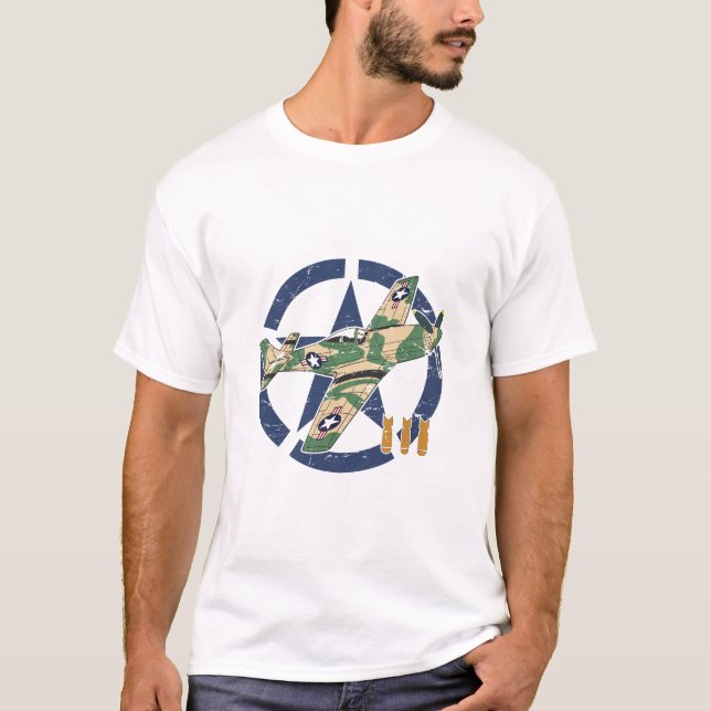 ANDRA VÄRLDSKRIGETS FLYGPLAN T SHIRT (Framsida)