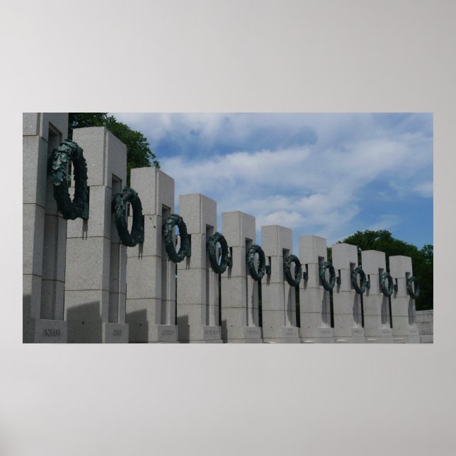 Andra Världskrigets Minneskransar I Poster (Framsidan)