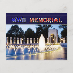 Andra världskrigets minnesmärke i Washington, DC p Vykort