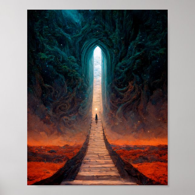 Andra världsvägar 2 Fantasy Art Poster (Framsidan)