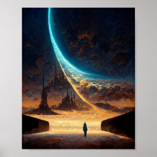 Andra världsvägar 3 Fantasy Art Poster