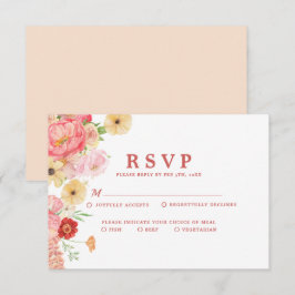 Ändra vattenfärgens Blommigt Bröllop OSA Kort