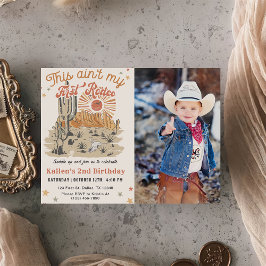 Andra Westerna foto av Cowboy Birthday Inbjudningar