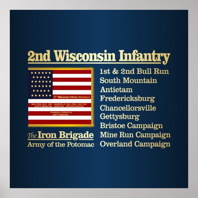 Andra Wisconsin Infantry (BH) Poster (Framsidan)