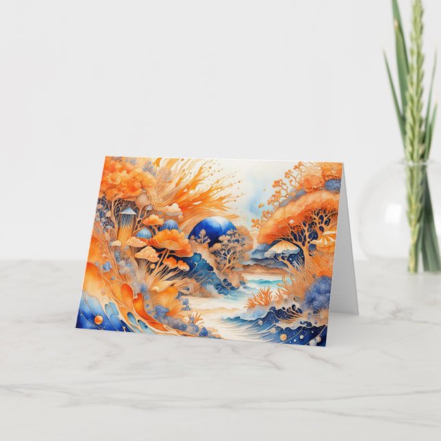 Ändrad höstDreamscape Anteckningskort (Framsida)