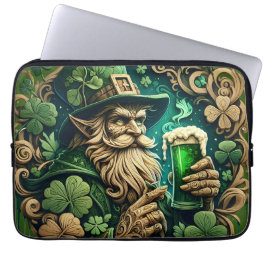 Ändrad kväll av Ale A-Leprechaunsar Laptop Fodral