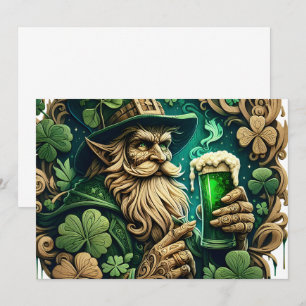 Ändrad kväll av Ale A-Leprechaunsar Tack Kort